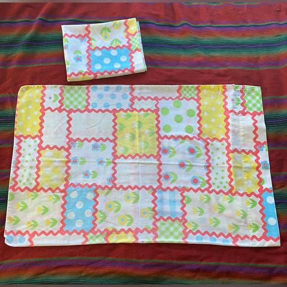 VTG 60’s Roebuck & Co Muslin Pillowcase Set! - Picture 6 of 8